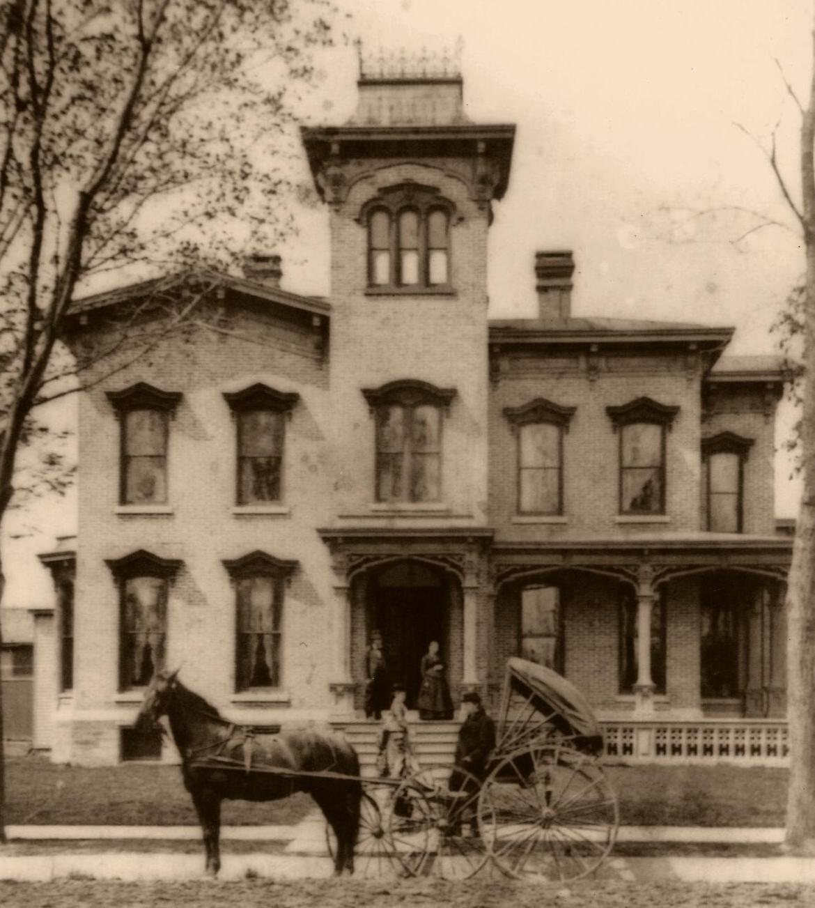 The Farnam mansion in 1880.
