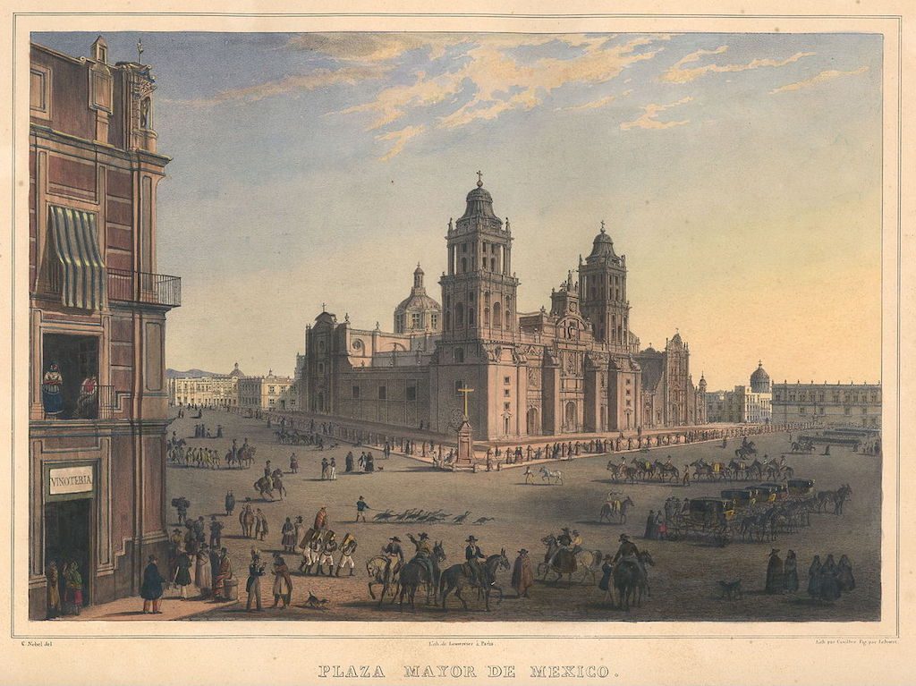 Plaza Mayor, as it looked it 1836.