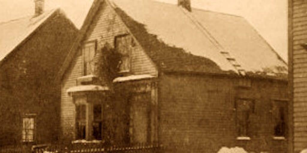 The Great Amherst Mystery. Esther Cox’s home in Amherst.