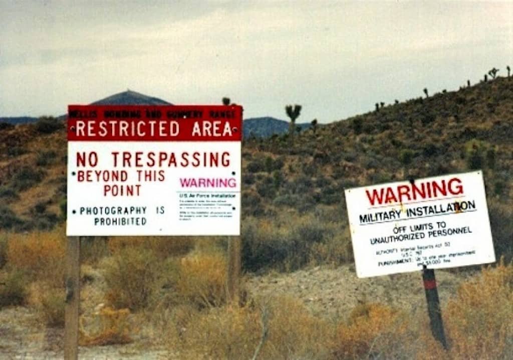 Area 51 Warning Signs.