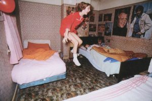 Was she levitating or was it a child's prank? Image: Graham Morris/Cricketpix Ltd