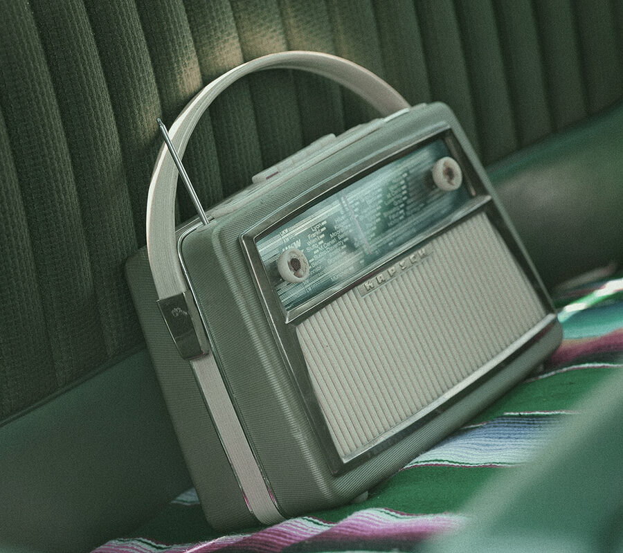 radio playing creepy audio recordings